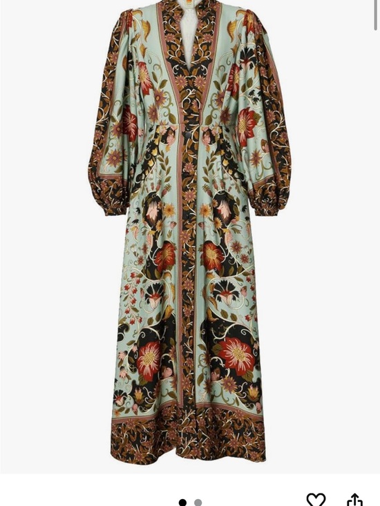 FARM Rio Dresses & Skirts - FARM Rio Mint and Rust Floral Maxi Dress